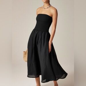 J.Crew Elegant Black Strapless Dress XS